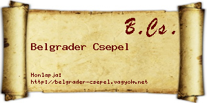 Belgrader Csepel névjegykártya